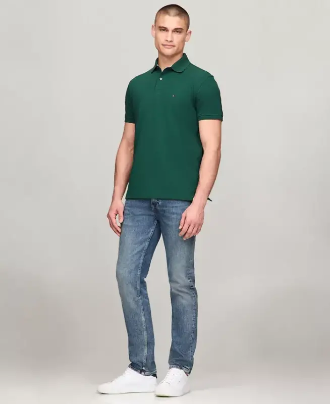 Men's Cotton Classic-Fit 1985 Polo Shirts - Ornamental Green - 2