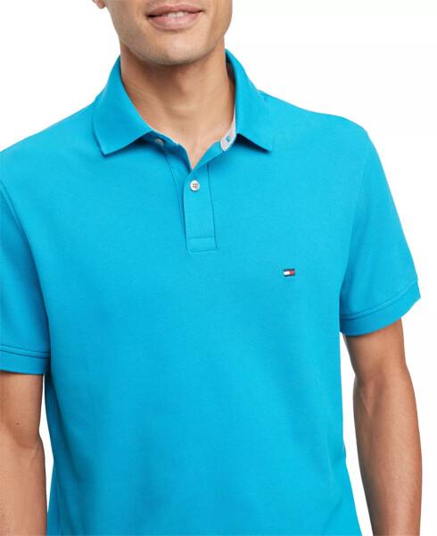 Men's Cotton Classic Fit 1985 Polo Surf Blue - 3