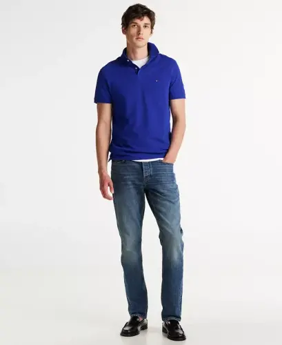 Men's Cotton Classic Fit 1985 Polo-Wedge Blue - TOMMY HILFIGER (1)