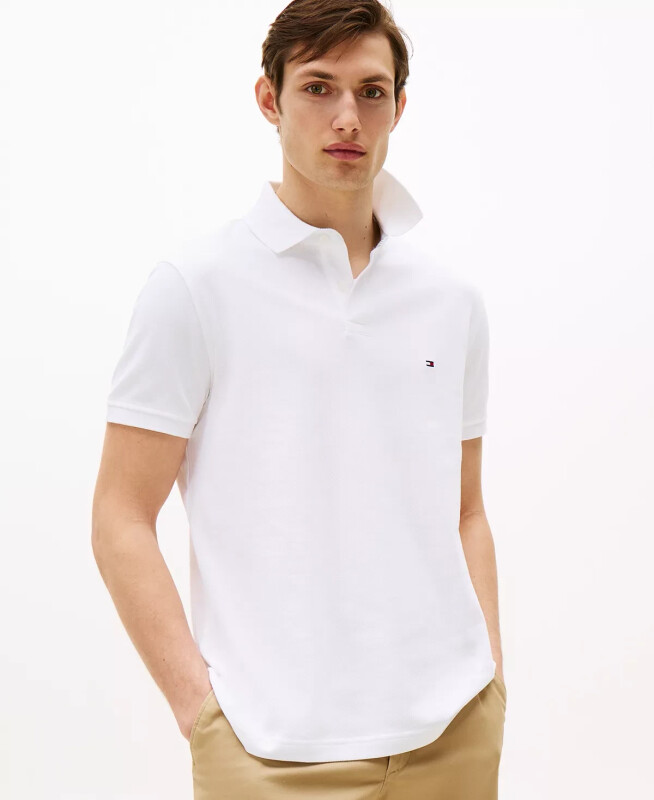 Men's Cotton Classic Fit 1985 Polo-White - 1