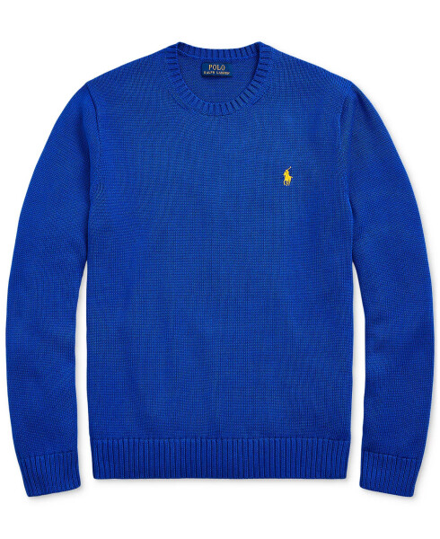 Men's Cotton Crewneck Sweater Blue - 5