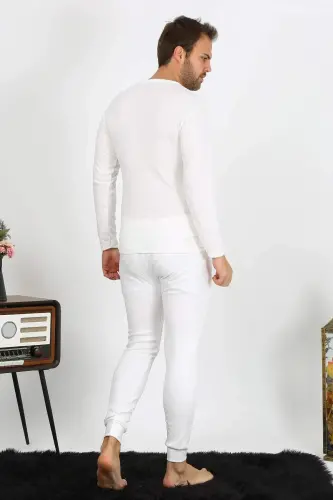 Men's Cotton Ecru Underwear Set 19103 - 3