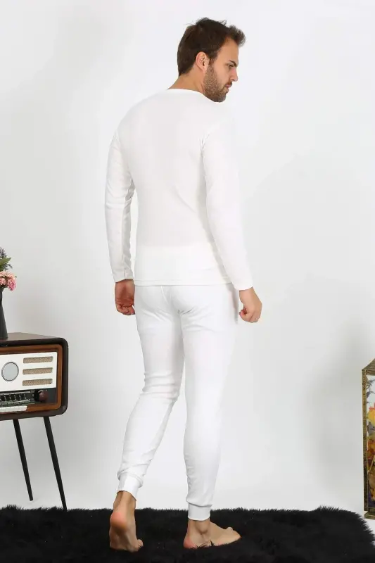 Men's Cotton Ecru Underwear Set 19103 - 3