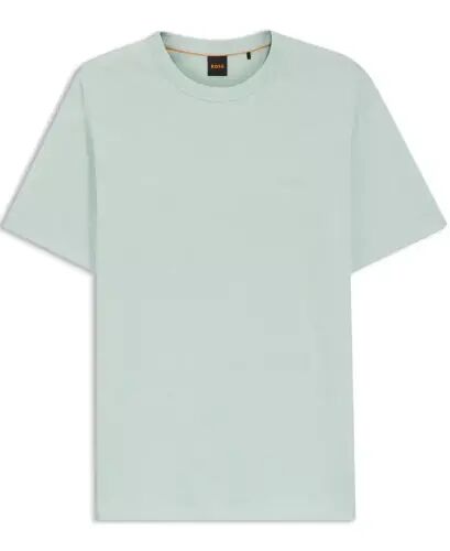 Men's Cotton-Jersey Regular-Fit T-Shirt - Aqua - HUGO BOSS (1)