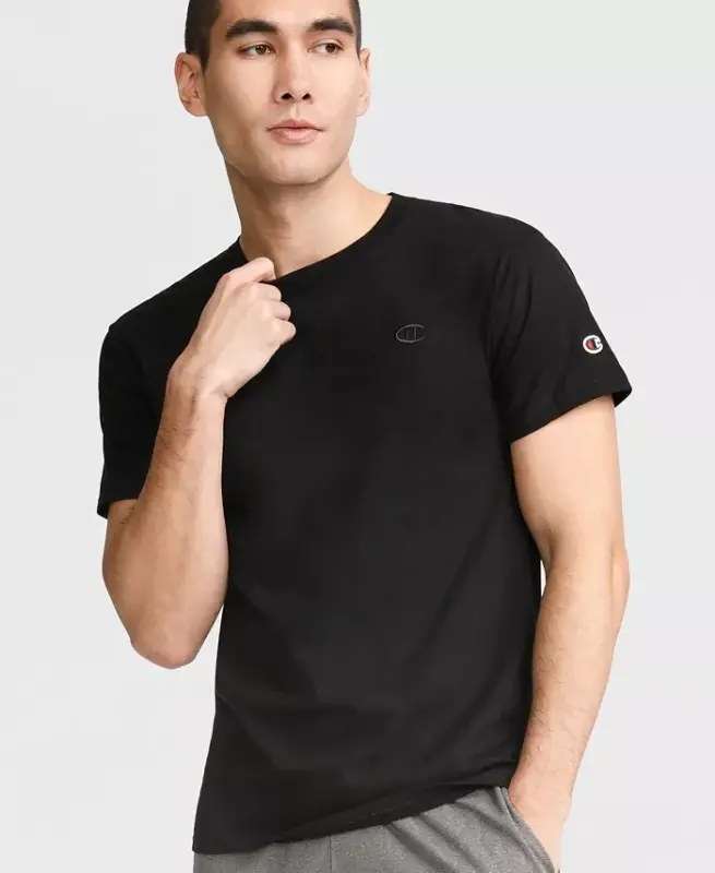 Men's Cotton Jersey T-Shirt - Black - CHAMPION