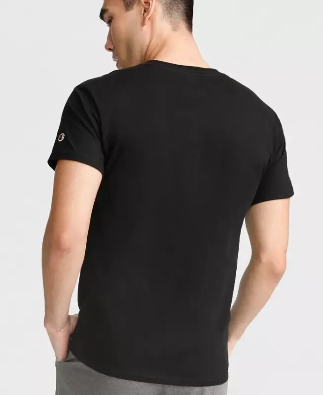 Men's Cotton Jersey T-Shirt - Black - 2