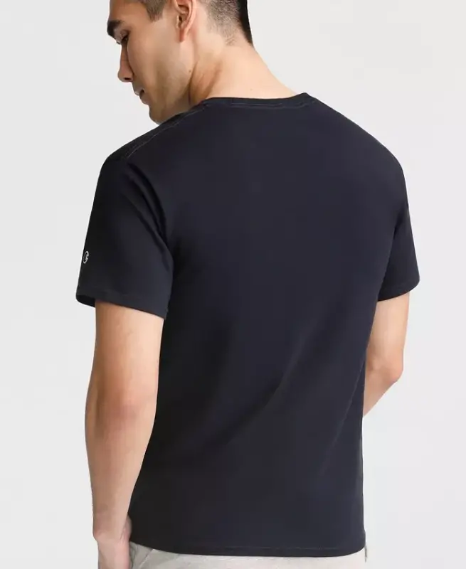 Men's Cotton Jersey T-Shirt - Deep Navy - 3