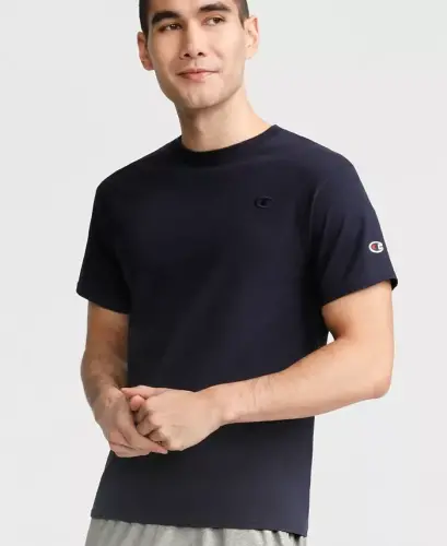 Men's Cotton Jersey T-Shirt - Deep Navy 