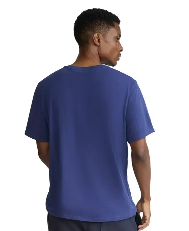 Men's Cotton Jersey T-Shirt-Navy - 3