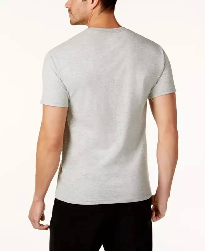 Men's Cotton Jersey T-Shirt-Oxford Gray - 2