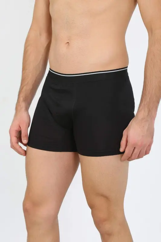 Men's Cotton Lycra Black 40133 - 4