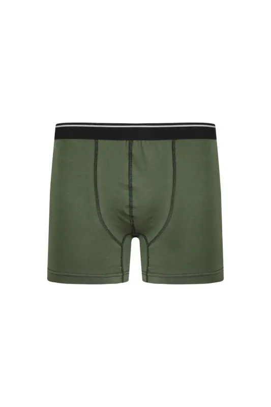 Men's Cotton Lycra Boxer Khaki 40133 - 2
