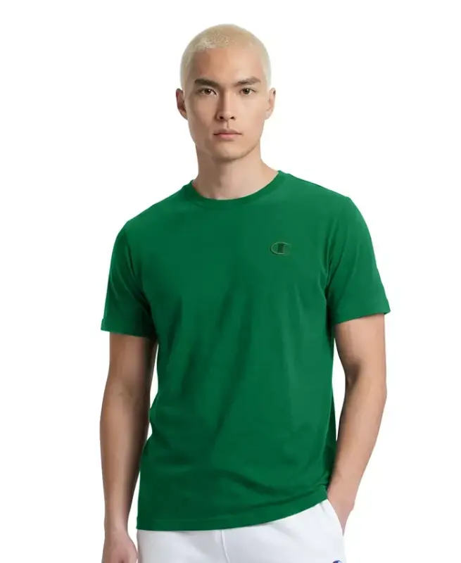 Men's Cotton Short-Sleeve T-Shirt - Verdant Green - 1