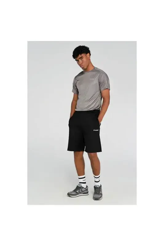 Men's Cotton Shorts Men's Shorts 932095-2001BLACK - HUMMEL