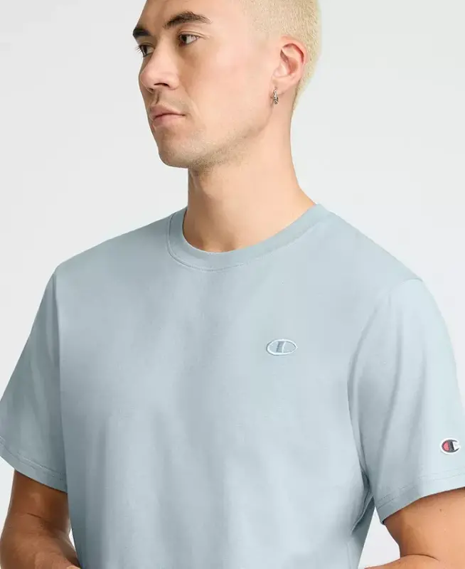 Men's Cotton Solid T-Shirt - Cloudy Blue - CHAMPION