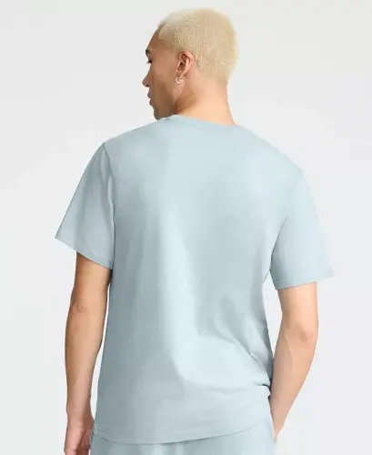 Men's Cotton Solid T-Shirt - Cloudy Blue - 3