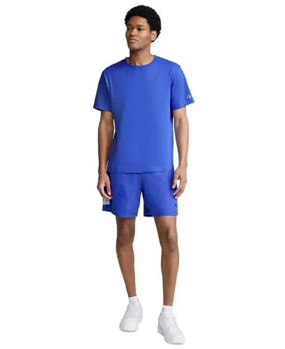 Men's Cotton Solid T-Shirt - Dazzling Blue - CHAMPION (1)