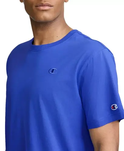 Men's Cotton Solid T-Shirt - Dazzling Blue - 3