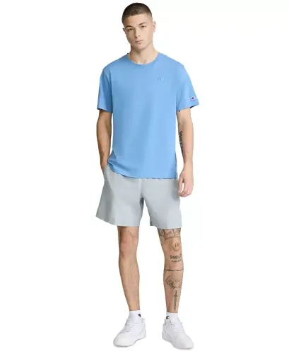 Men's Cotton Solid T-Shirt - Riveria Blue - 1