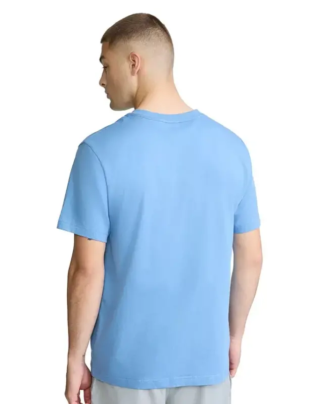 Men's Cotton Solid T-Shirt - Riveria Blue - 4