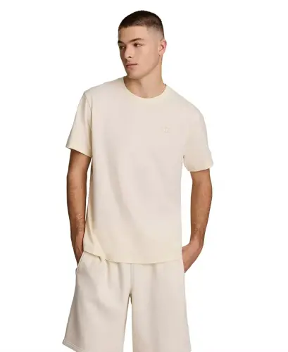 Men's Cotton Solid T-Shirt - Unbleached Cotton 