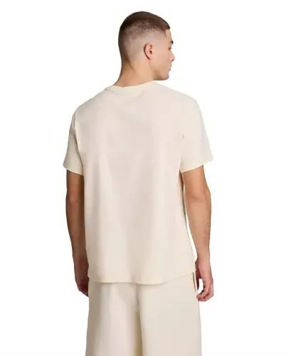 Men's Cotton Solid T-Shirt - Unbleached Cotton - 3