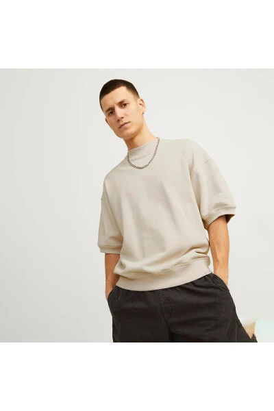 Men's Cream T-Shirt (12255219-MOM) - 4