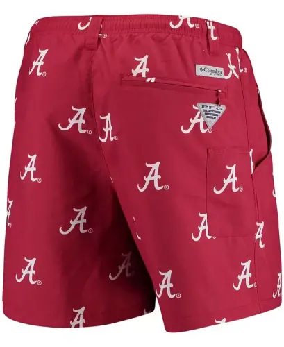 Men's Crimson Alabama Crimson Tide Backcast II Omni-Shade Hybrid Shorts - COLUMBIA (1)
