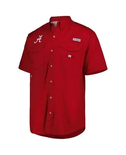 Men's Crimson Alabama Crimson Tide Bonehead Button-Up Shirt - 3