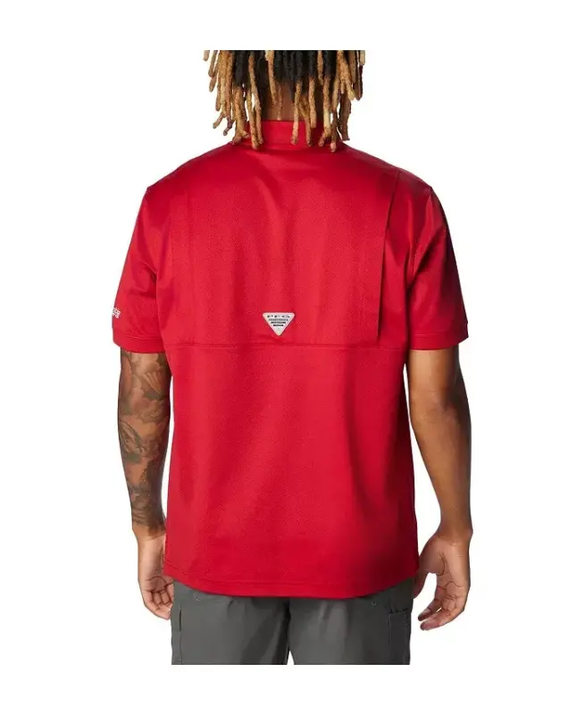 Men's Crimson Alabama Crimson Tide PFG Tamiami Omni-Shield Polo Shirt-Crimson - 2