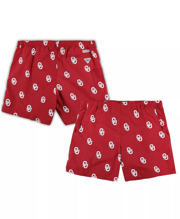 Men's Crimson Oklahoma Sooners Big and Tall Backcast II Allover Print Omni-Shade Shorts Crimson - 1