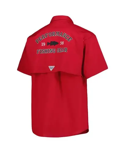Men's Crimson Oklahoma Sooners Bonehead Button-Up Shirt - 3