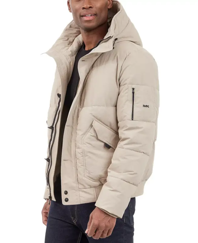 Men's Crinkle Nylon Heavy Short Snorkel Coat - 5