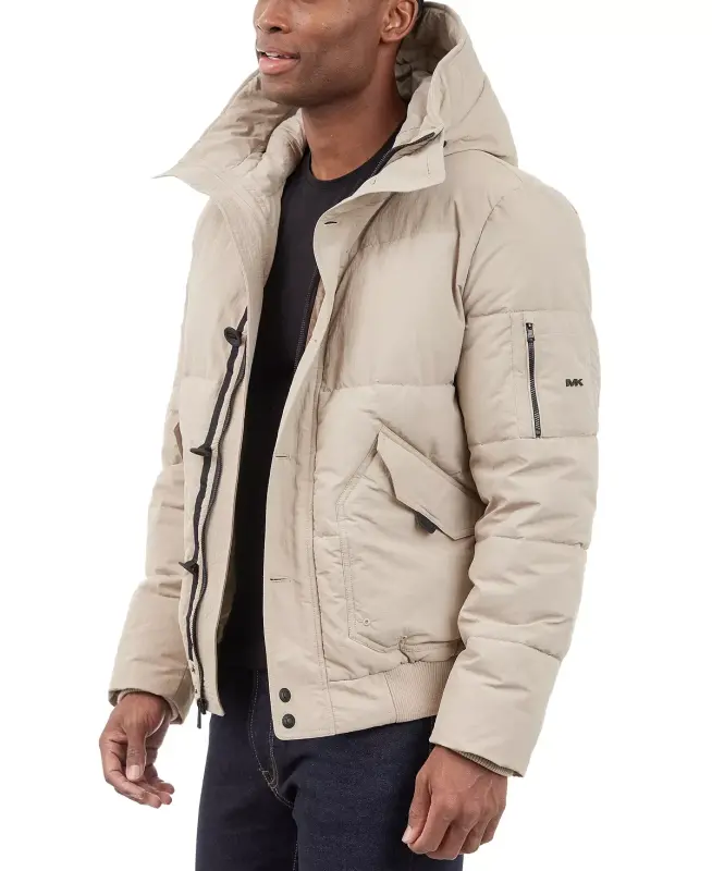 Men's Crinkle Nylon Heavy Short Snorkel Coat - 7