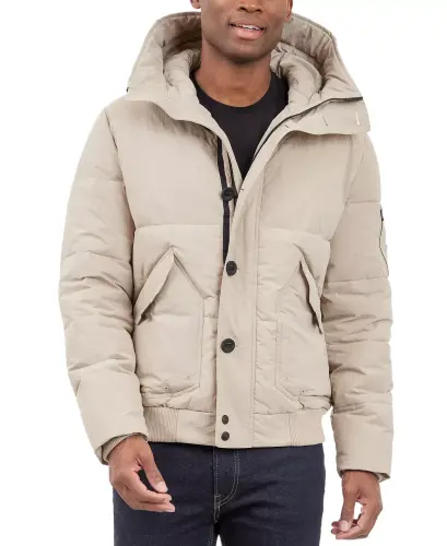 Men's Crinkle Nylon Heavy Short Snorkel Coat - 8