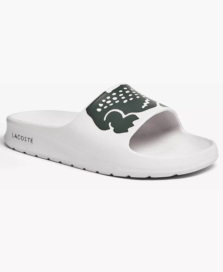 Men's Croco 2.0 Slide Sandals White/ Dark Green - 7