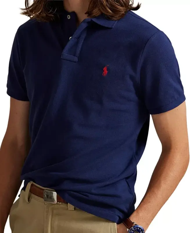 Men's Custom Slim Fit Mesh Polo - 6