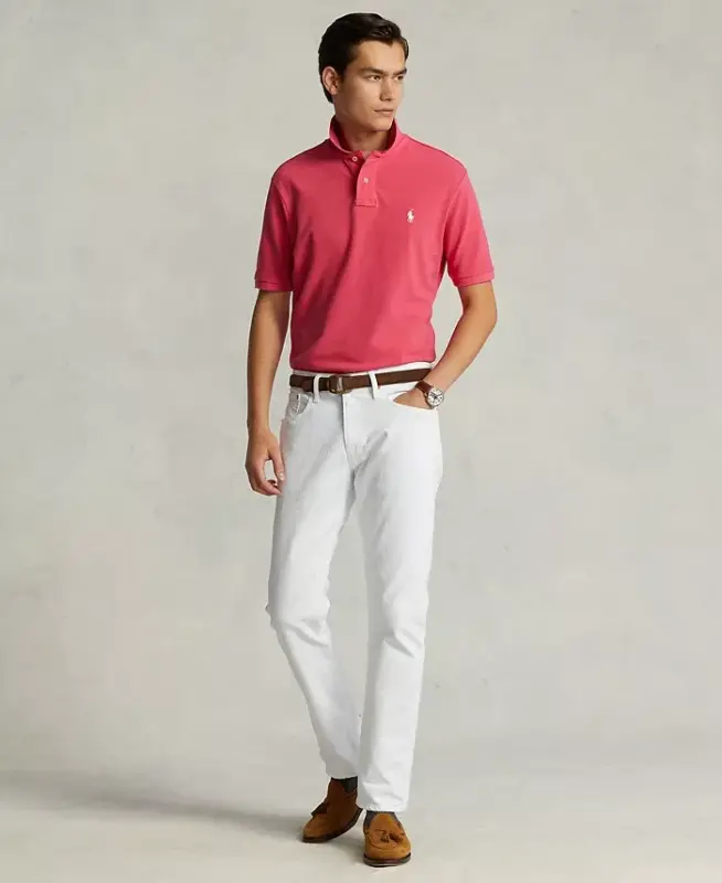 Men's Custom Slim Fit Mesh Polo - 2