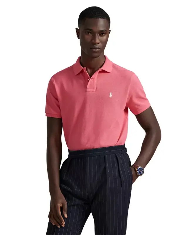 Men's Custom Slim Fit Mesh Polo - 1