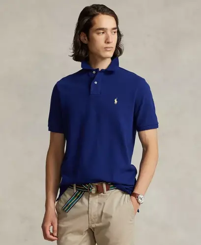 Men's Custom Slim Fit Mesh Polo 