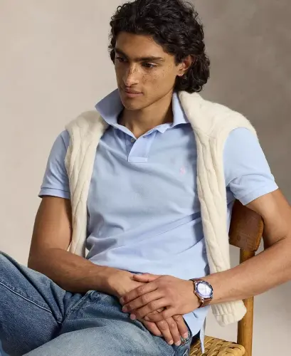 Men's Custom Slim Fit Mesh Polo - 10