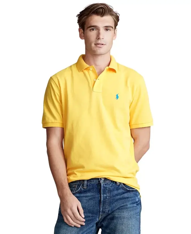 Men's Custom Slim Fit Mesh Polo - 1