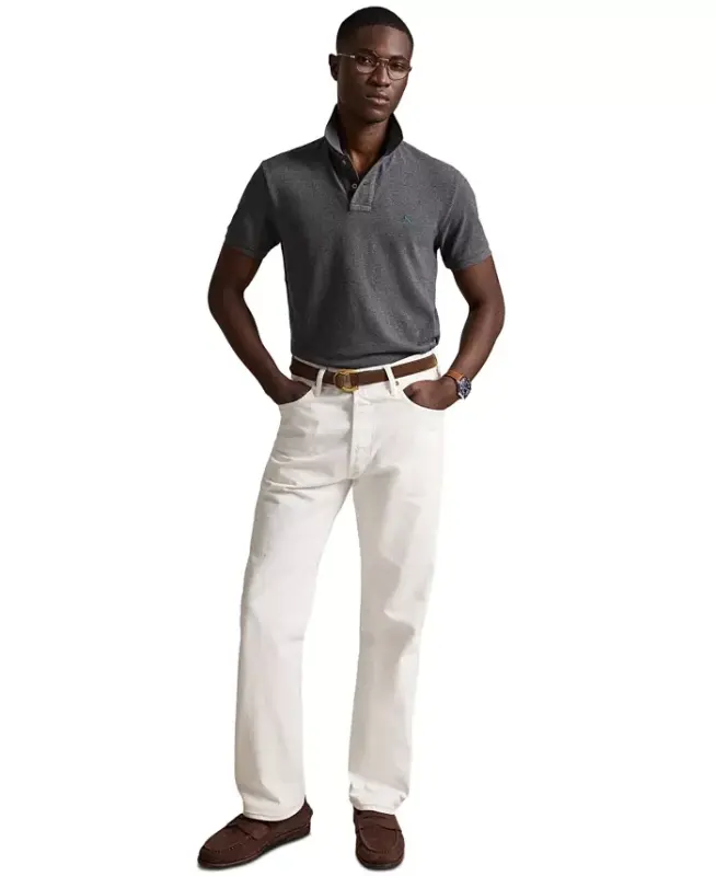 Men's Custom Slim Fit Mesh Polo - 2