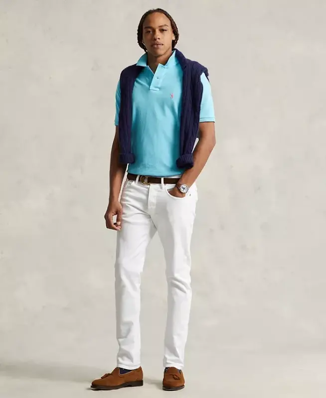Men's Custom Slim Fit Mesh Polo - 2