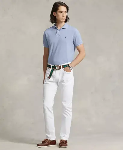 Men's Custom Slim Fit Mesh Polo 