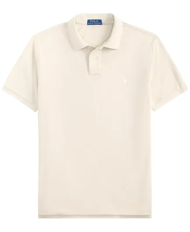 Men's Custom Slim-Fit Mesh Polo Shirt - Classic Stone/C8125 - 6