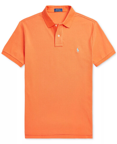 Men's Custom Slim Fit Mesh Polo Spring Melon - 5