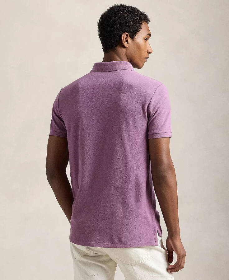 Men's Custom Slim Fit Mesh Polo Tea Rose/c7540 - 2