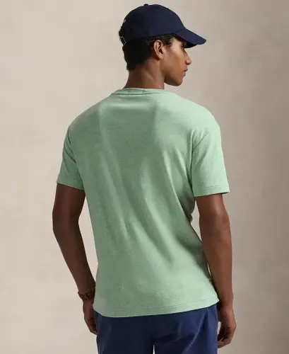 Men's Custom Slim Fit Soft Cotton T-Shirt-Celadon Heather - 2