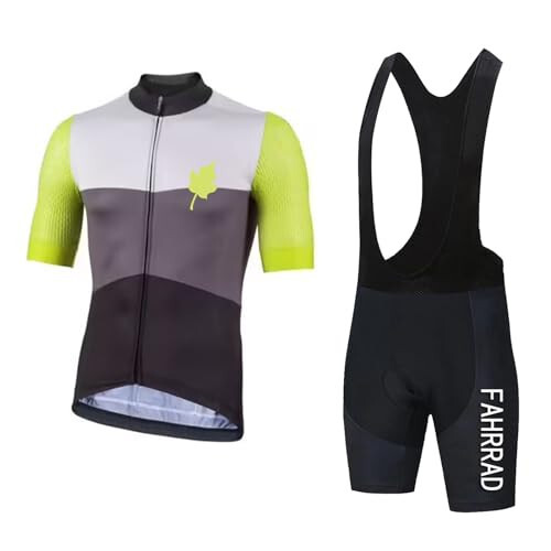 Men's Cycling Jersey Set Road Bike Jersey + 9D Gel Pad Cushion Bibs Shorts Mountain Bicycle Suit Racing Uniform Clothes (Color : TYP-7, Size : 4XL) - 1